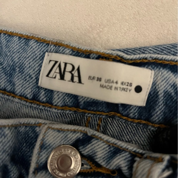 NWOT Zara ZW The‘90S Full Length Jeans - Picture 4 of 5